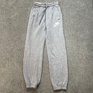 Nike Mens Sportswear Joggers Heather Gray Fleece Sweatpants Just Do It 131